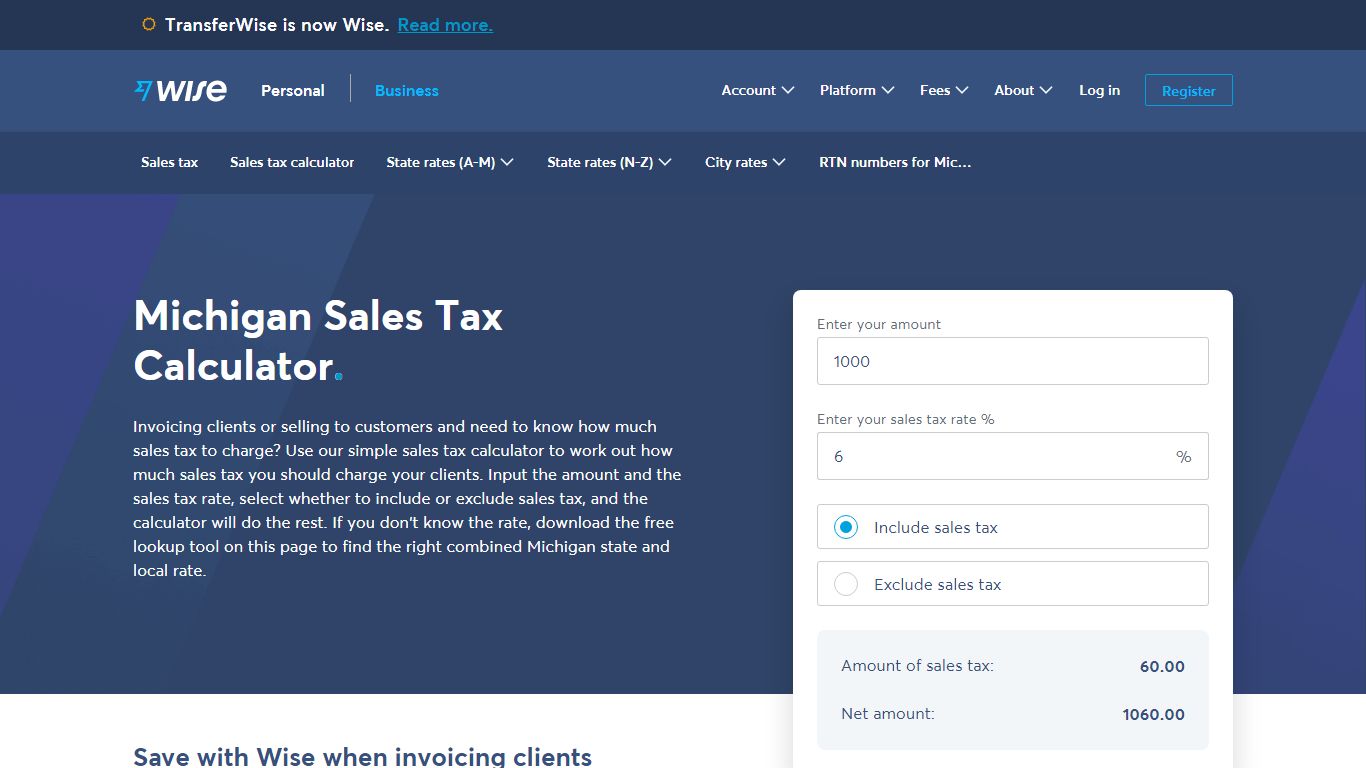 Michigan Sales Tax | Calculator and Local Rates | 2021 - Wise