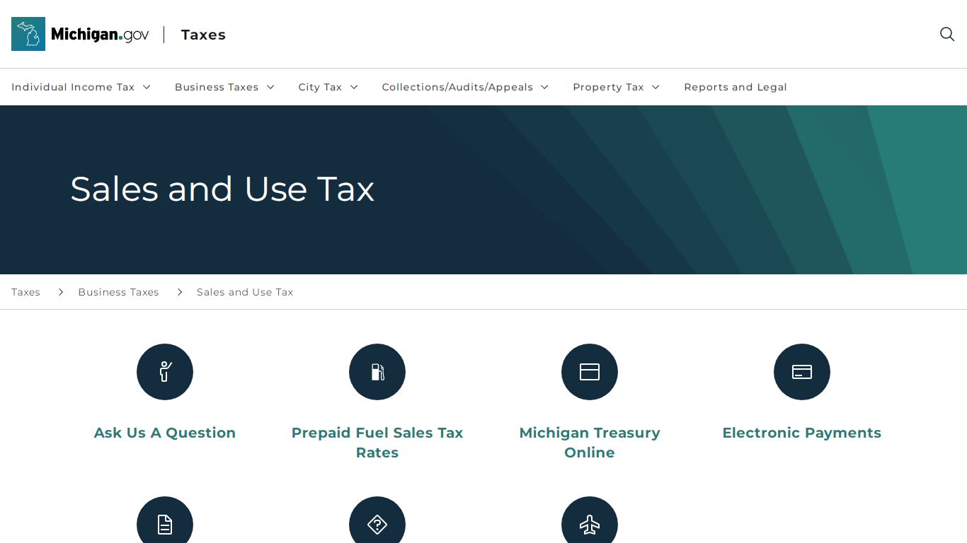 Sales and Use Tax - Michigan